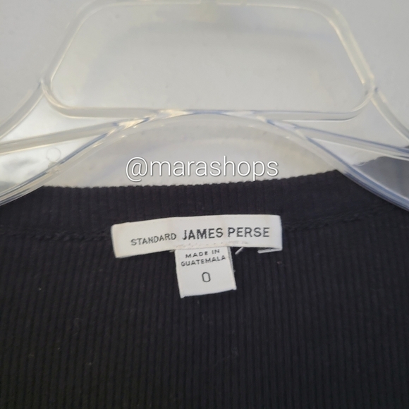 James Perse Black Ribbed Cardigan Dress - Picture 4 of 6
